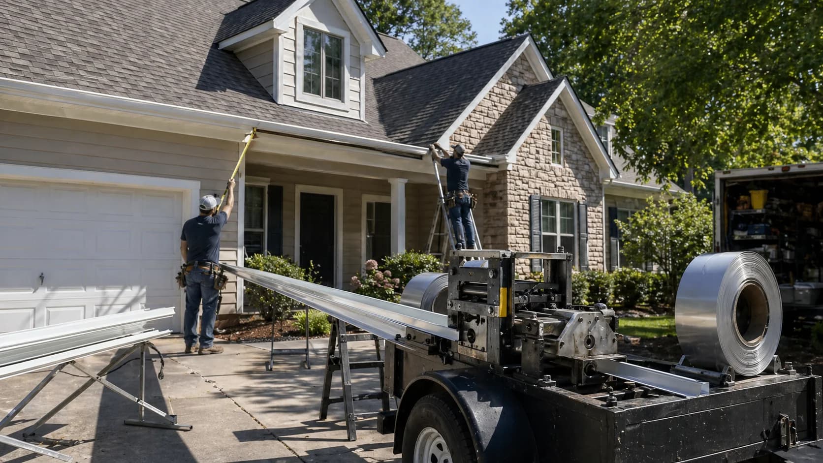 Seamless Gutter Installation project reference near East Cobb, Marietta, GA